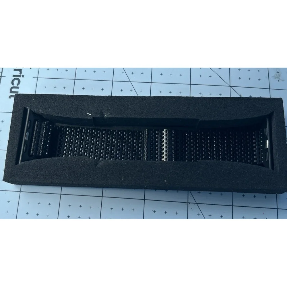 Wingle Black Milanese Loop Band for Apple Watch 42mm 44mm 45mm 46mm 49mm Mesh